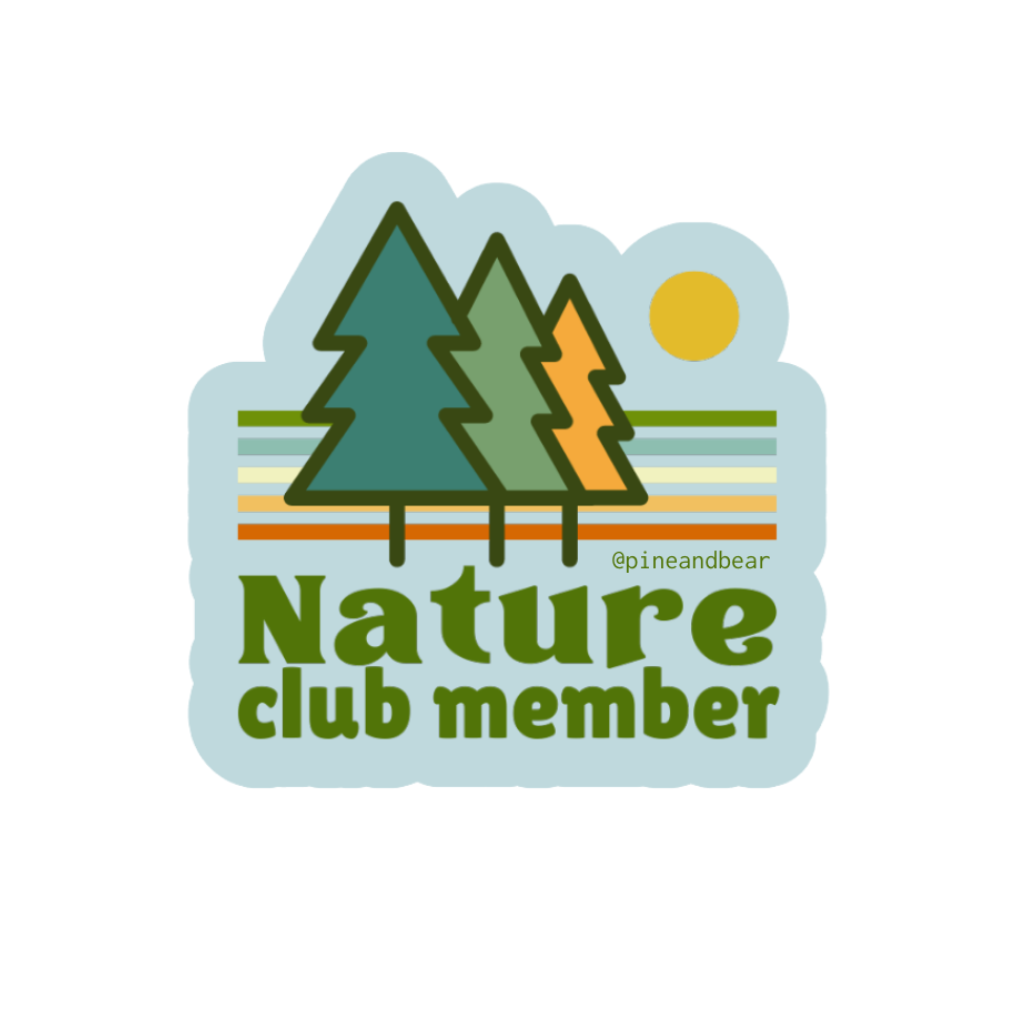 Nature Club Member Sticker