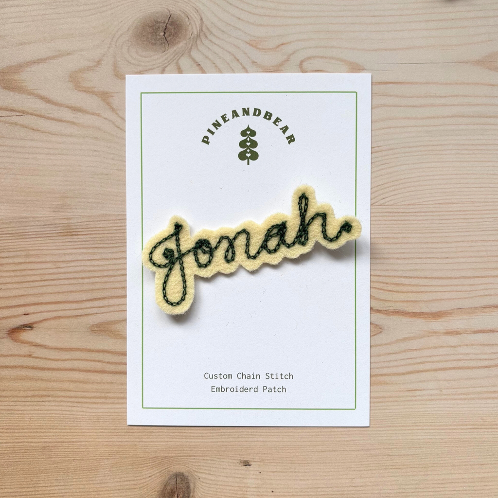 Chain Stitch Embroidered Patches | Vintage Chain Stitch | Pineandbear ...