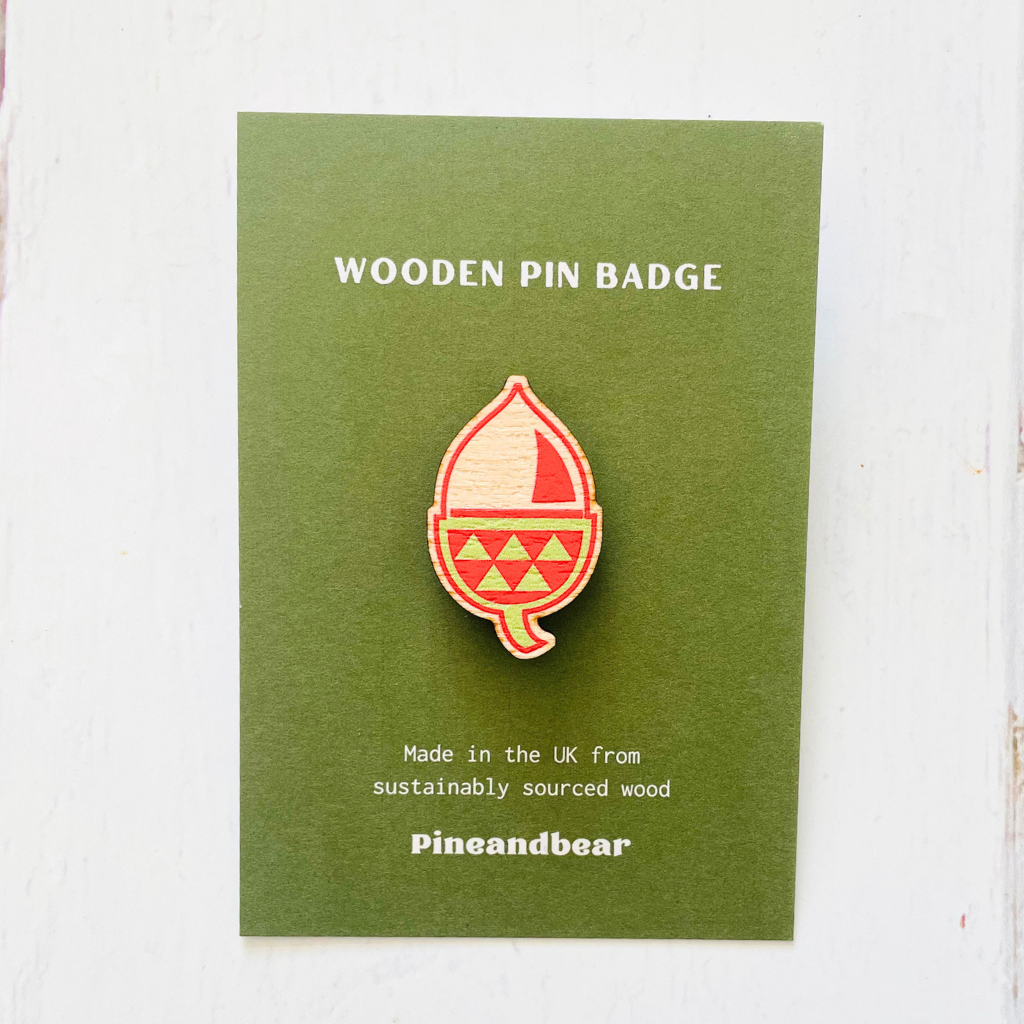Wooden Pin Badge Collection | Eco Pin Bagdes | Pineandbear – pineandbear