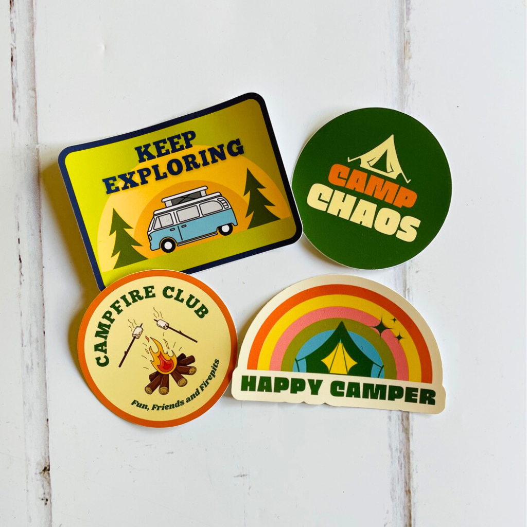 Camping Sticker set