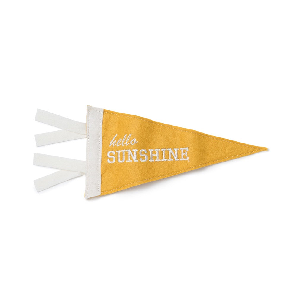 Hello sunshine pennant flag