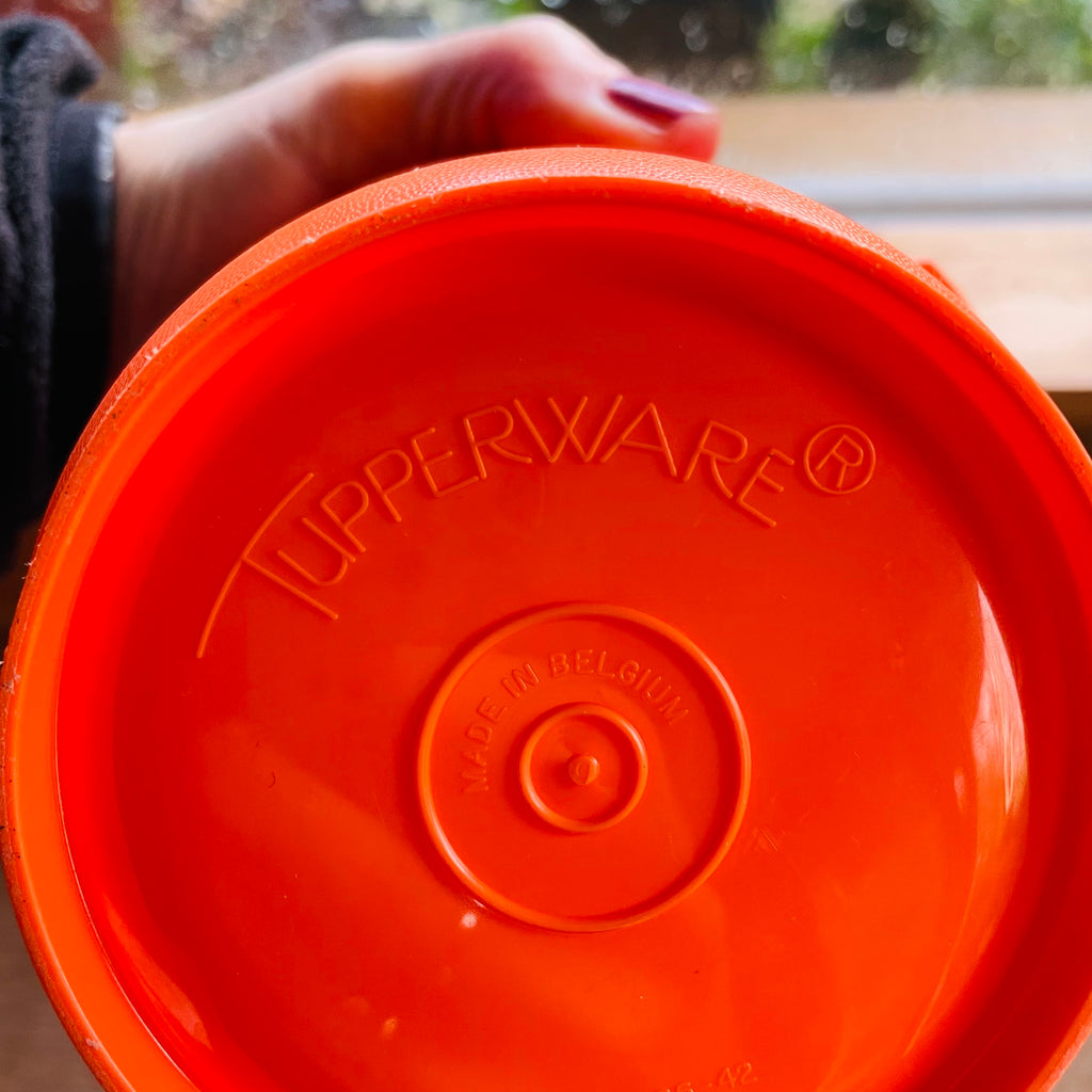 Orange Vintage Tupperware Container