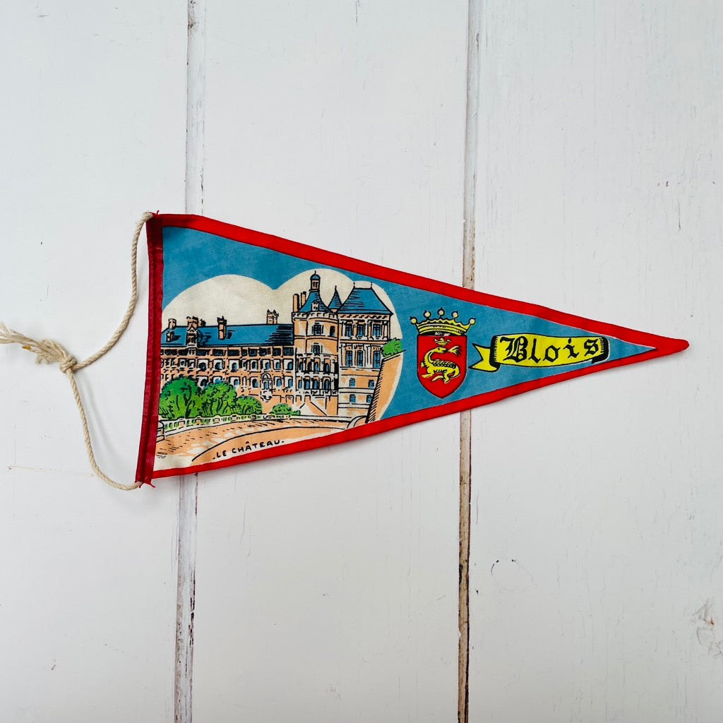 Vintage French travel Pennant - Blois