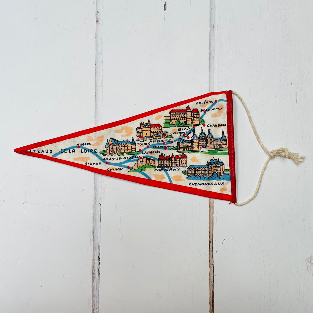 Vintage French travel Pennant - Blois