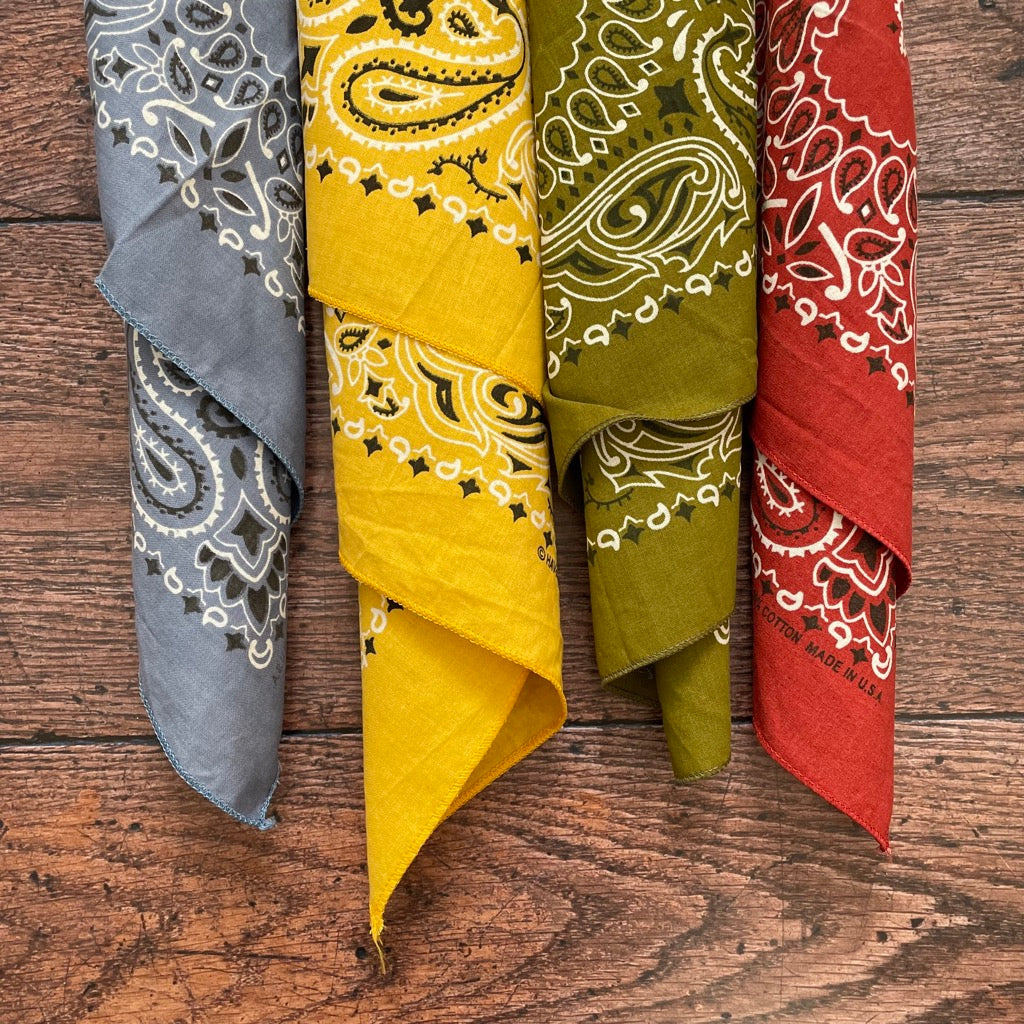 colour options of personalised bandanas
