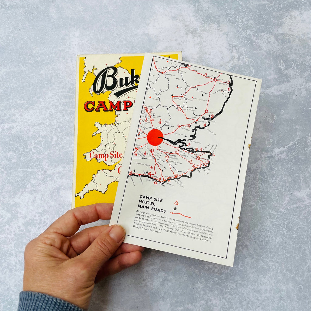 Vintage Camping Map