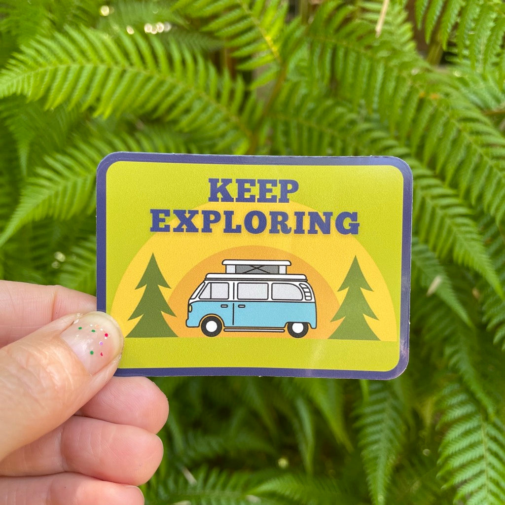 Keep Exploring campervan sticker
