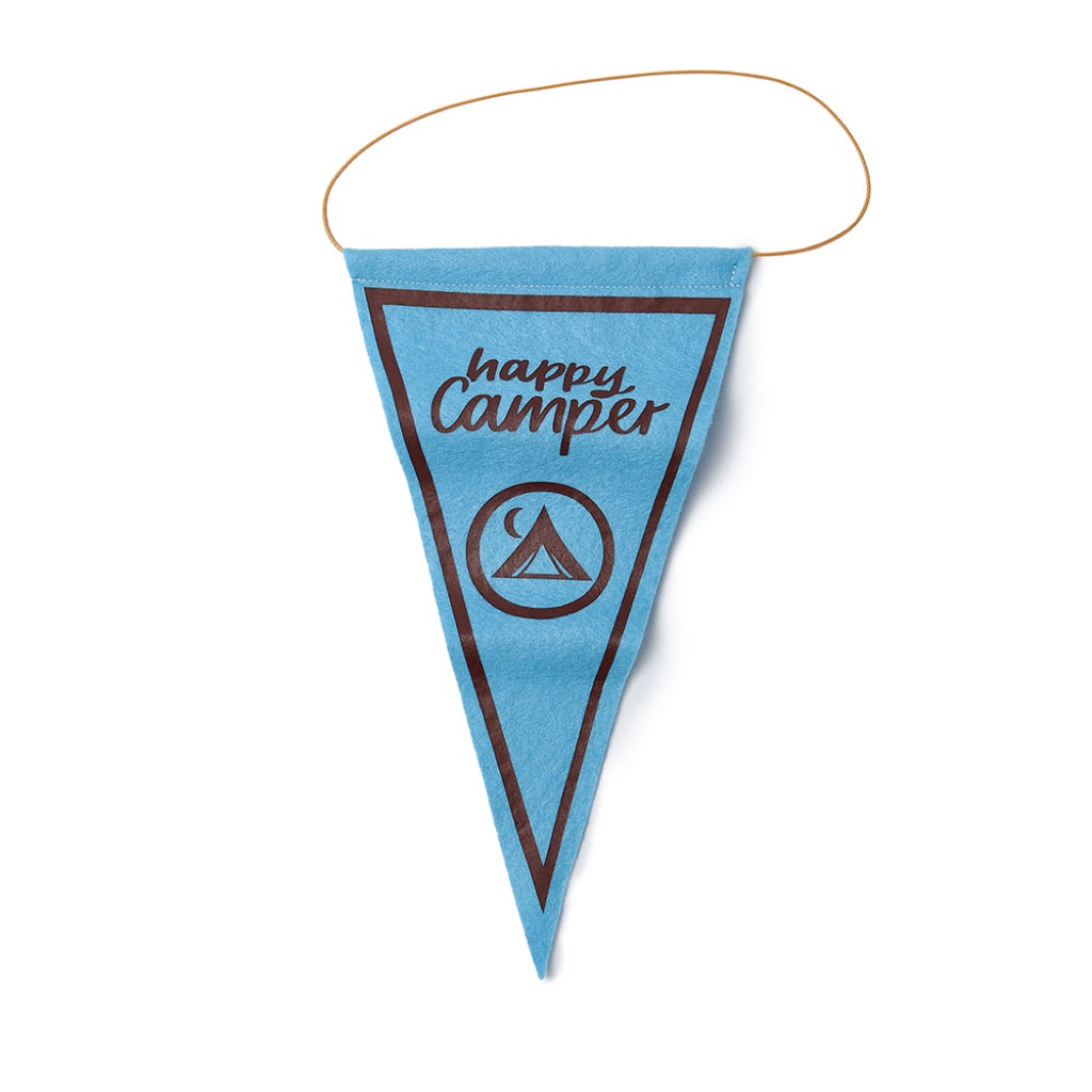 Happy camper mini pennant flag