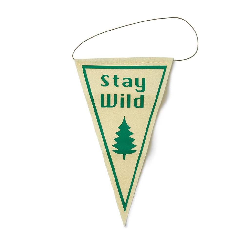 Stay wild mini pennant flag