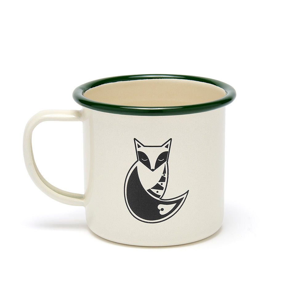 Fox enamel mug