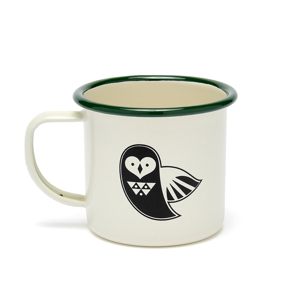 Owl enamel mug