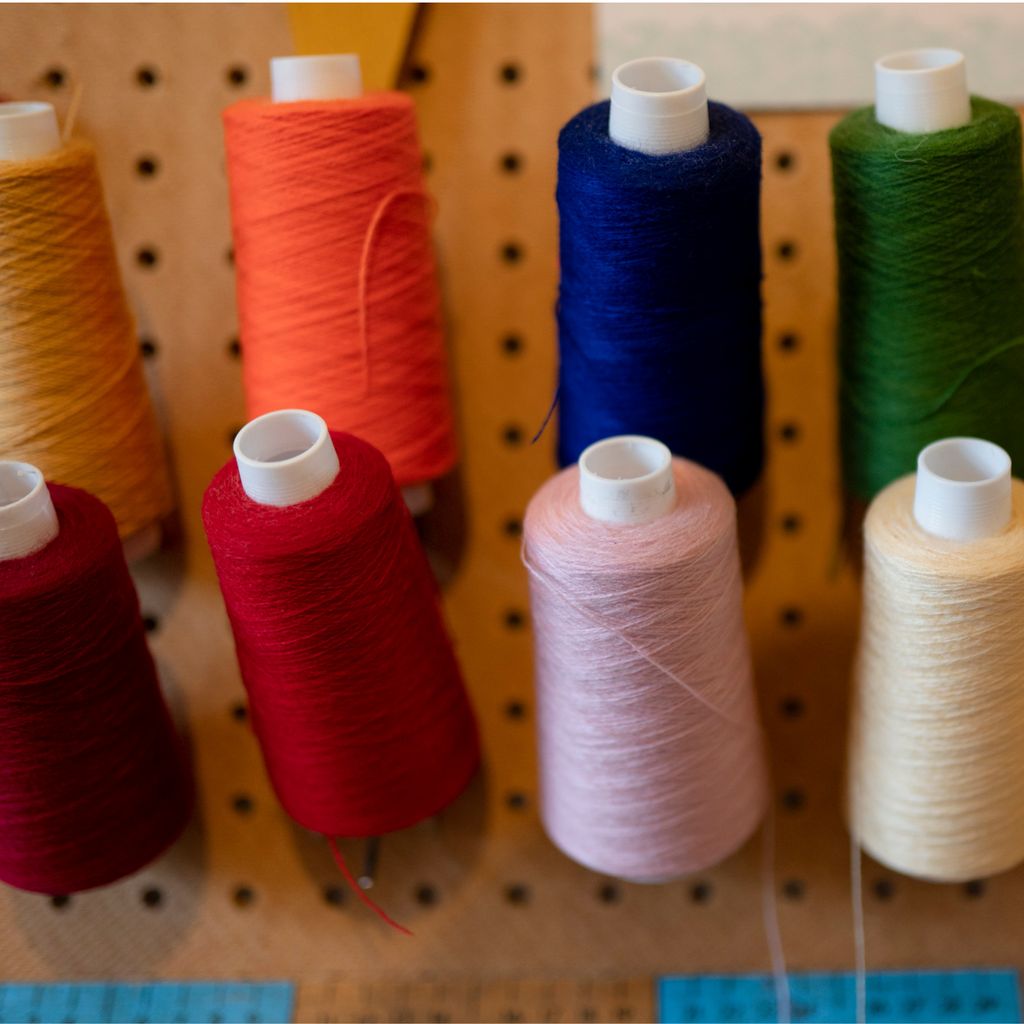 Thread colours for vintage chain stitch embroidery