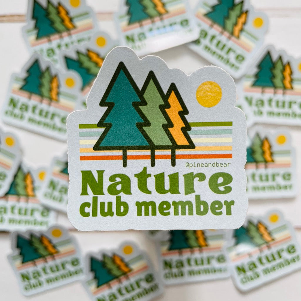 Nature Club Member Sticker