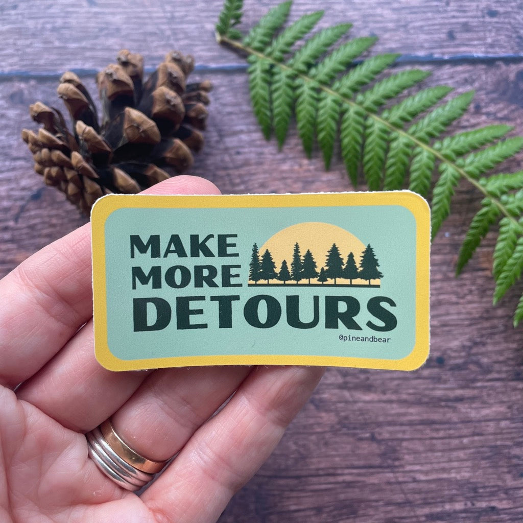 Make More Detours Sticker 