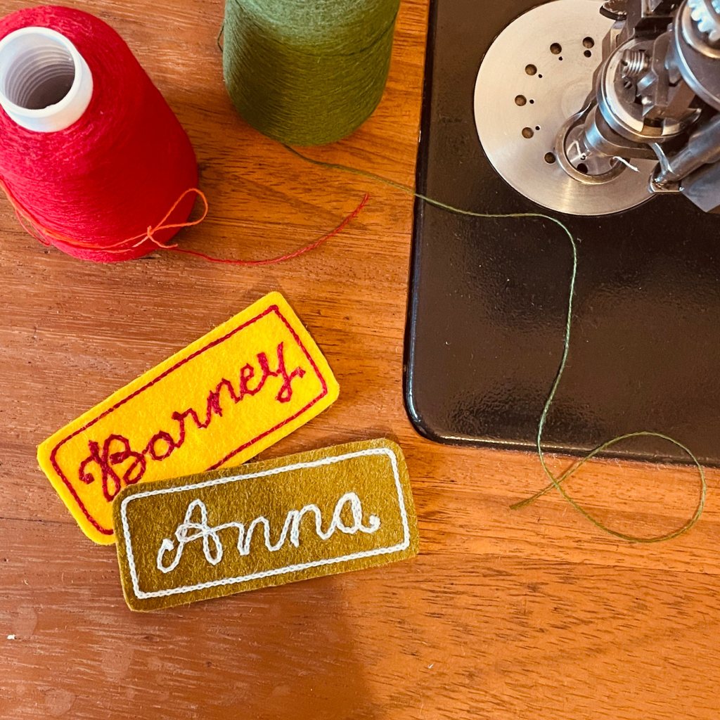 Looped Names Embroidery Loop Name