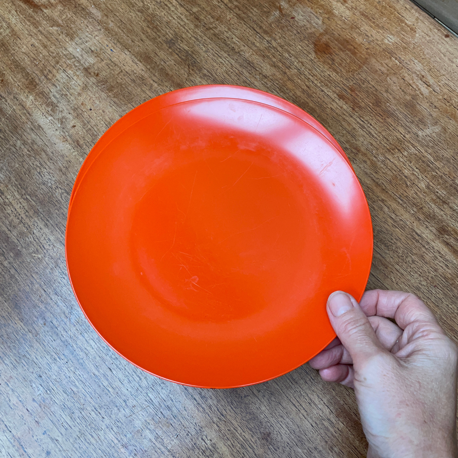 Orange melamine plates outlet