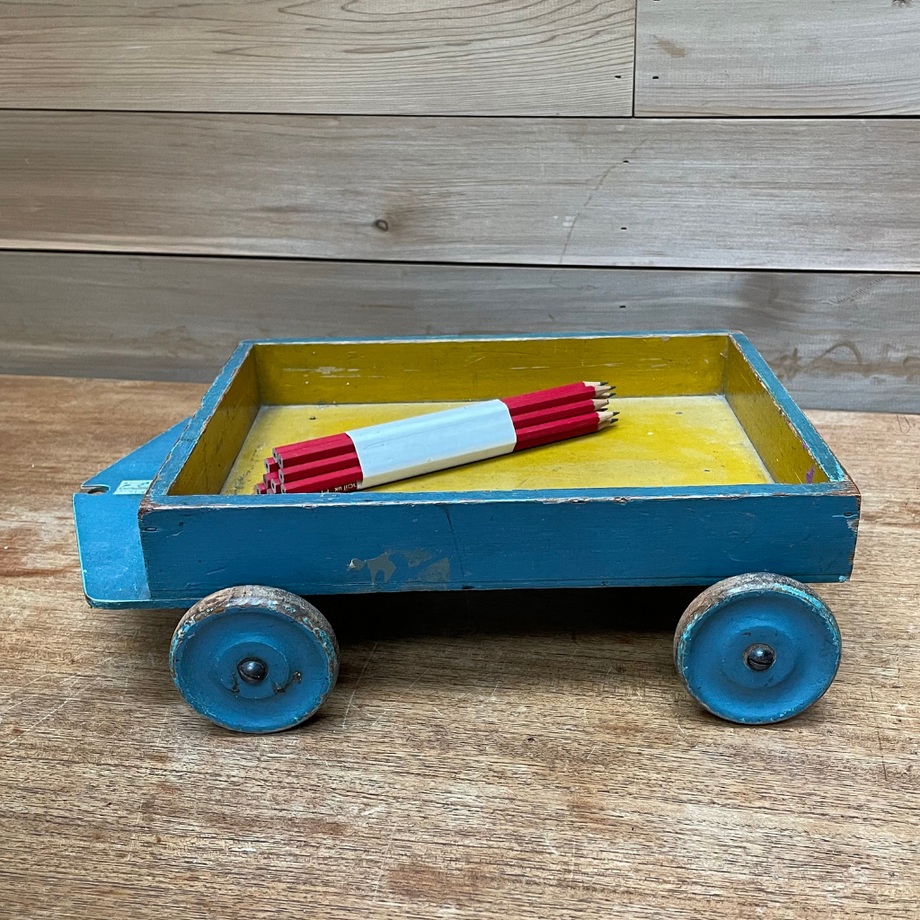 Childs wooden hot sale trolley