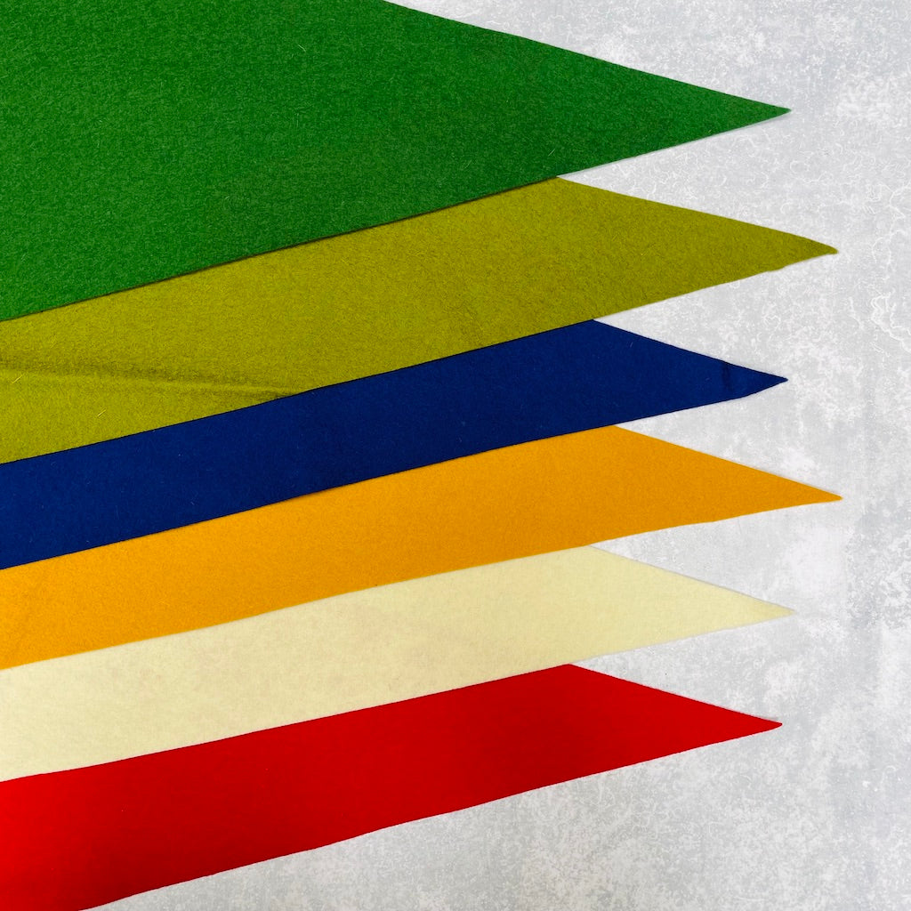 Colour Choices For Custom Pennant Flag - Medium