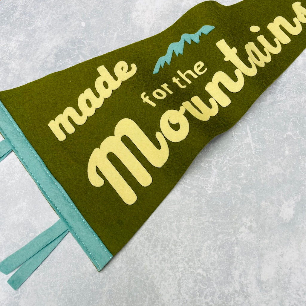 Made For The Mountains Pennant Flag