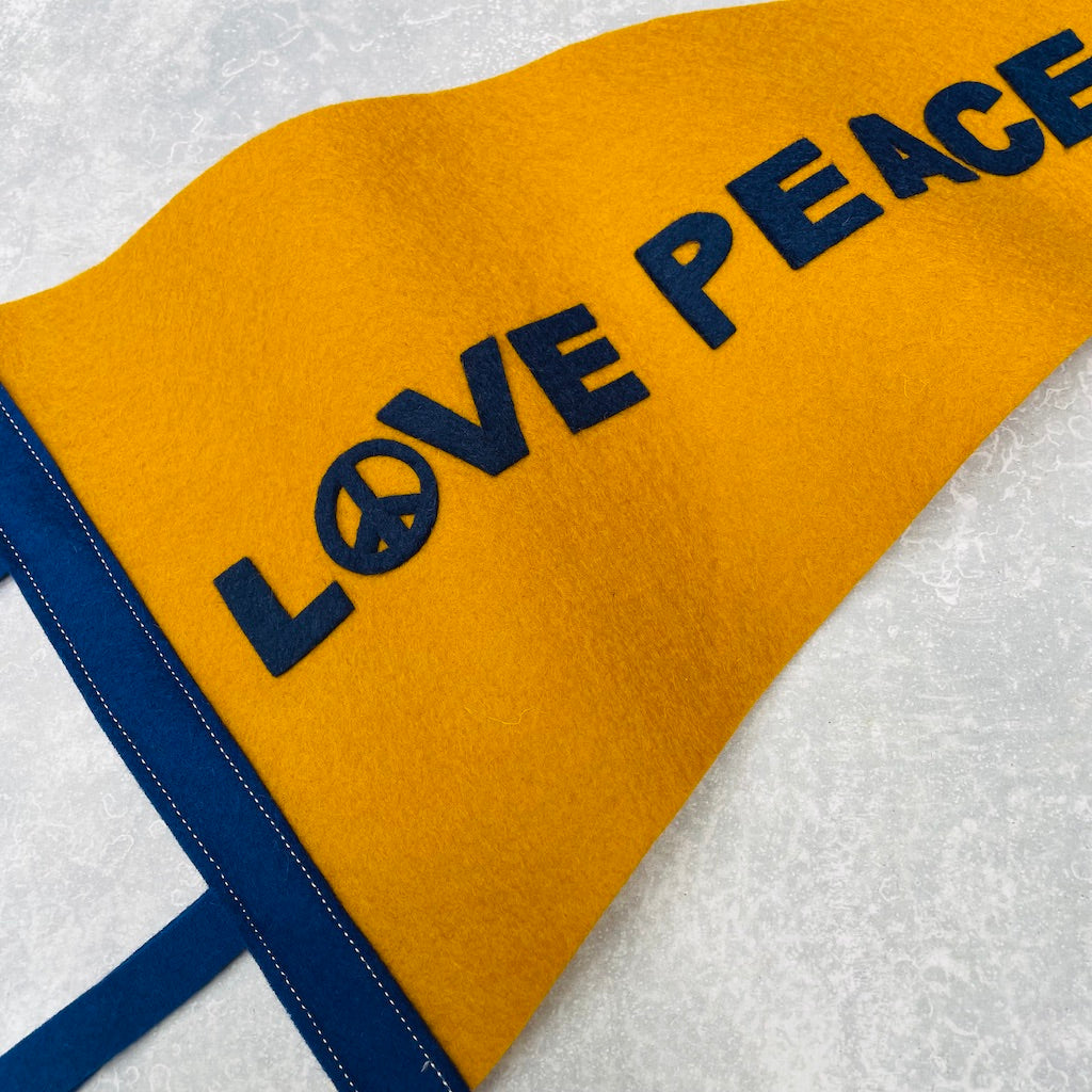 Love Peace Camp pennant flag