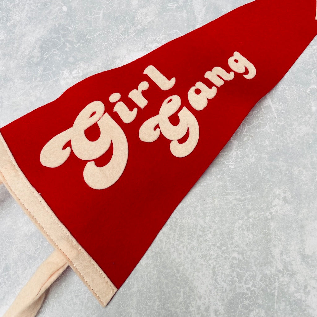 Girl Gang Pennant Flag