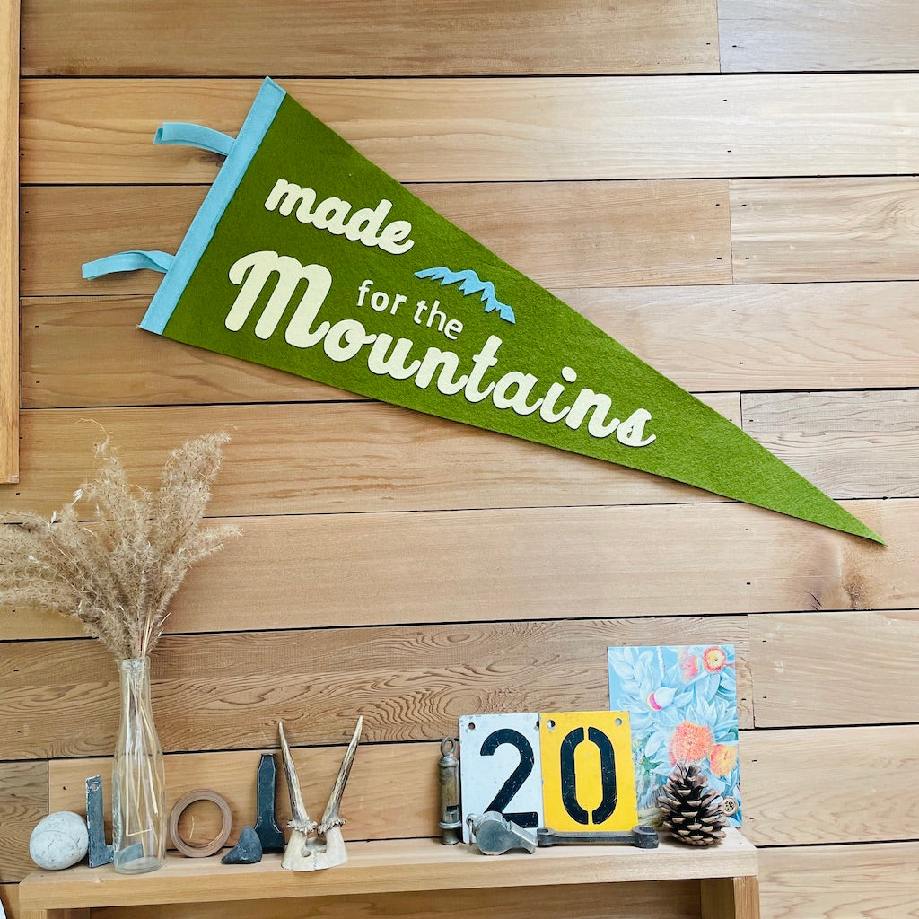 Made For The Mountains Pennant Flag