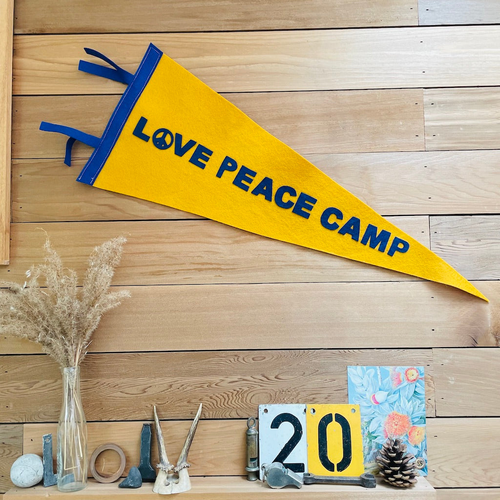 Love Peace Camp Pennant Flag