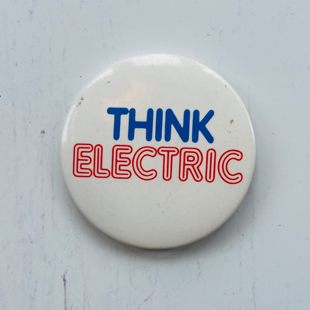 'Think Electric' badge