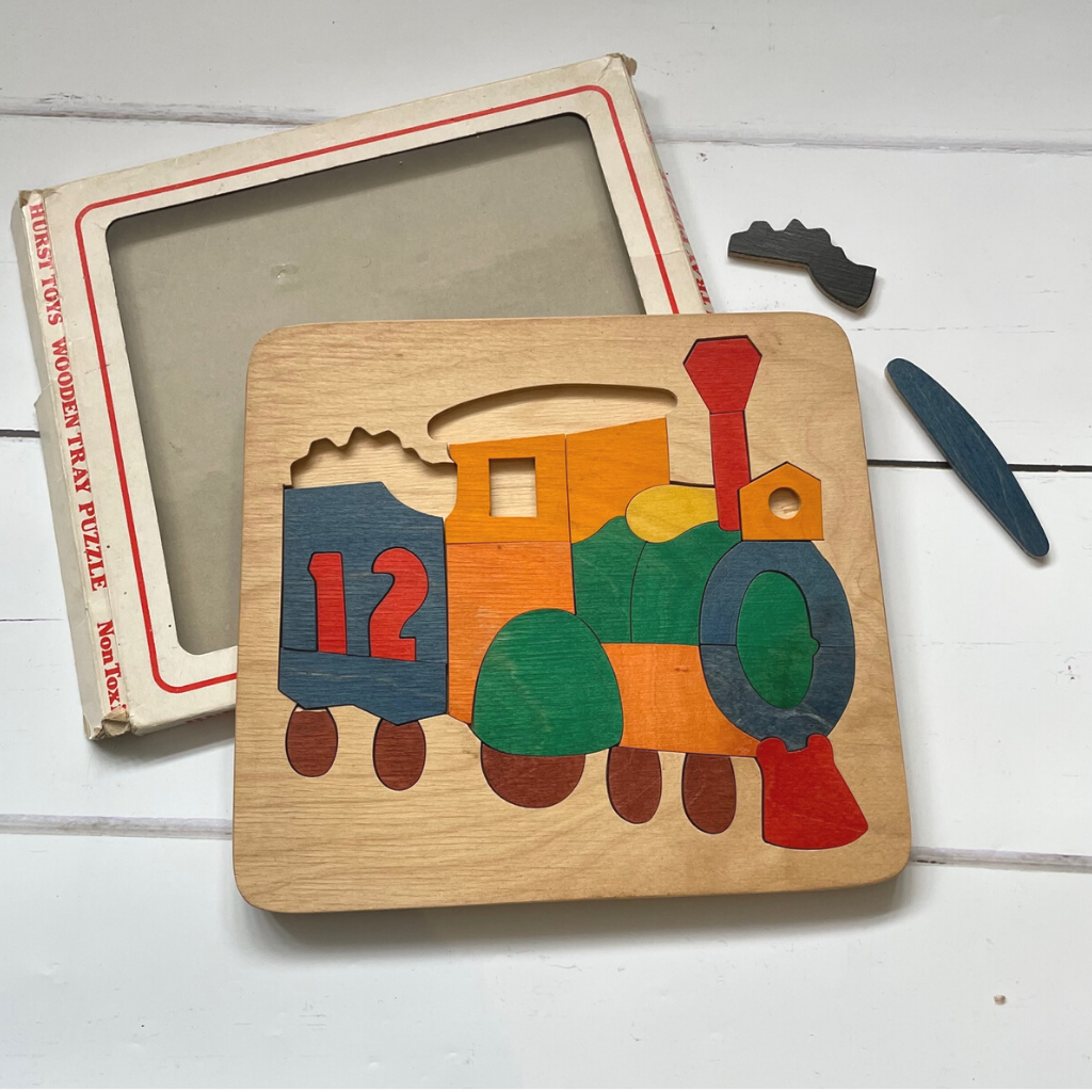 Vintage Hurst Toys Wooden Tray Puzzle