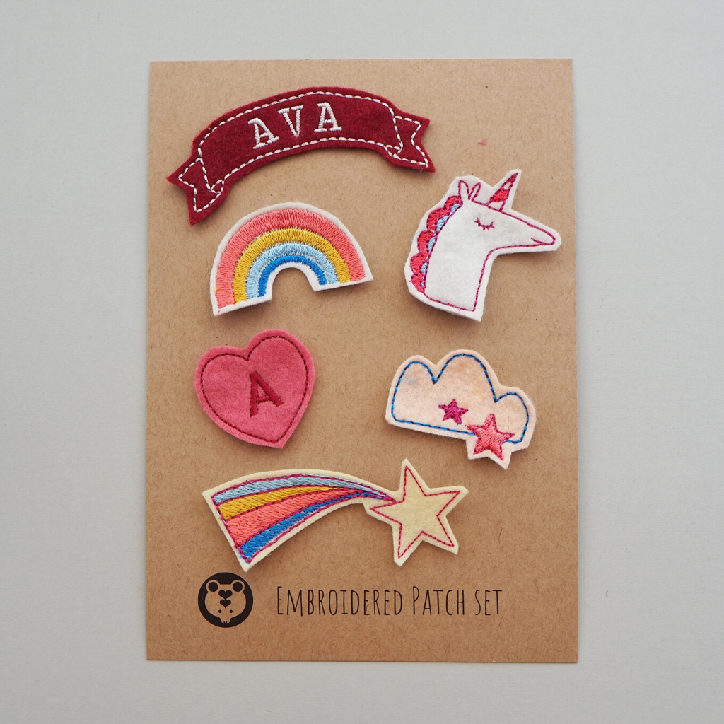 Rainbows Personalised Patch Set