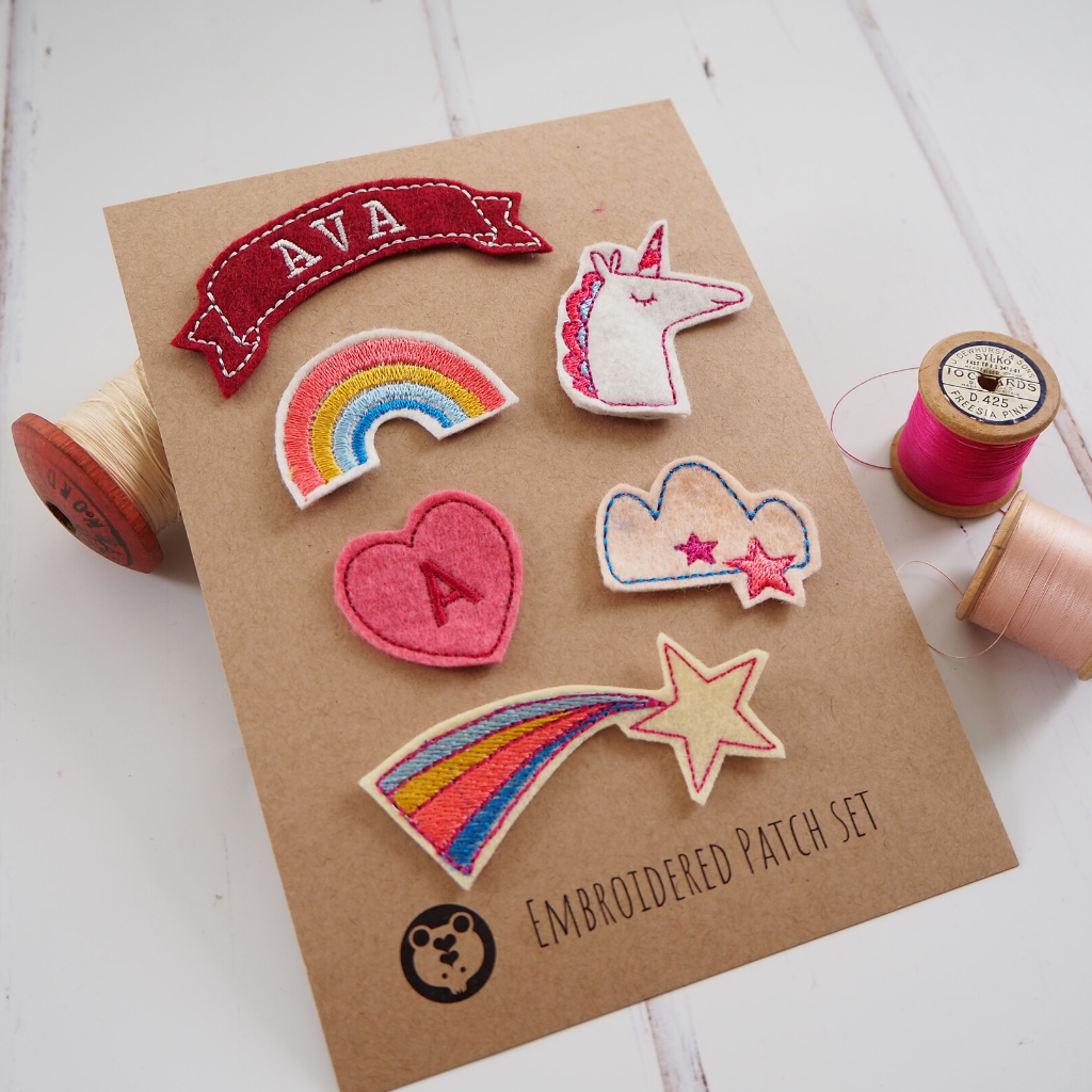 Personalised Rainbows Patch Set